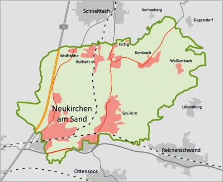 Karte - Neukirchen am Sand